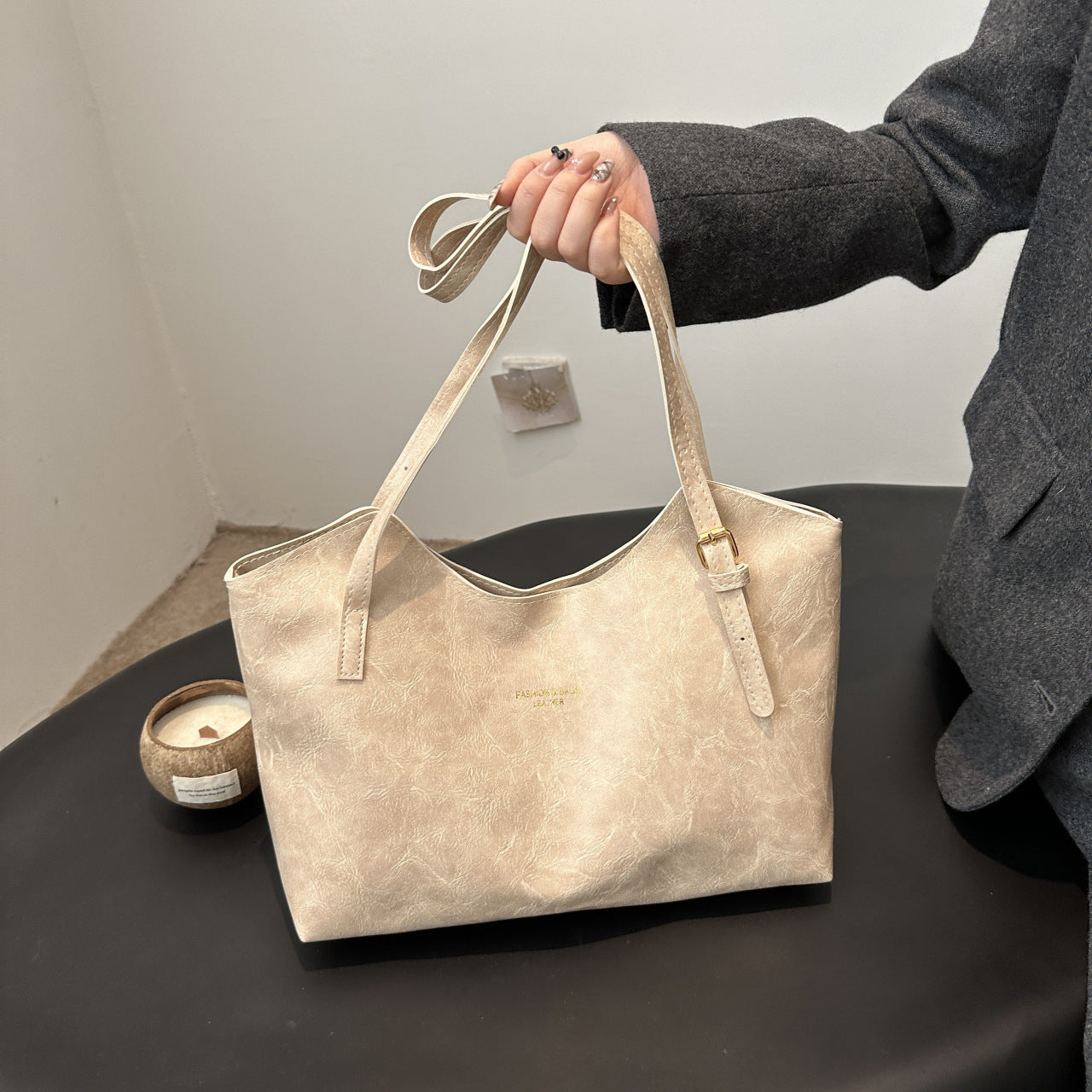 Women's Shoulder Commuter Large Capacity Fashion Underarm Tote Bag