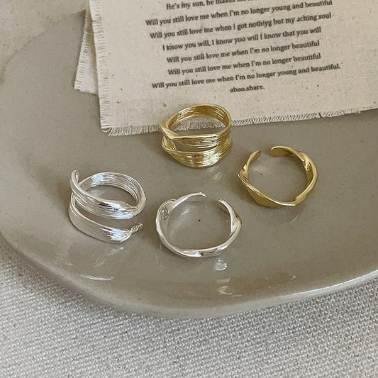 Irregular Metal Opening Female Personality And Fashion All-Match Ring