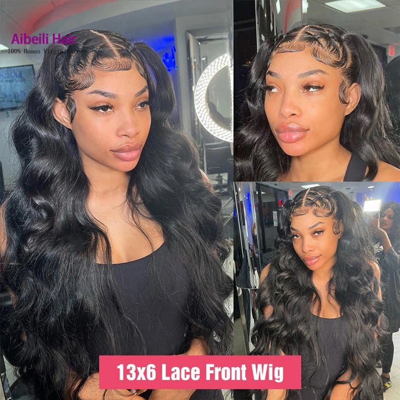 13x6 Front Lace Body Wave Lace Front Wig Human Hair