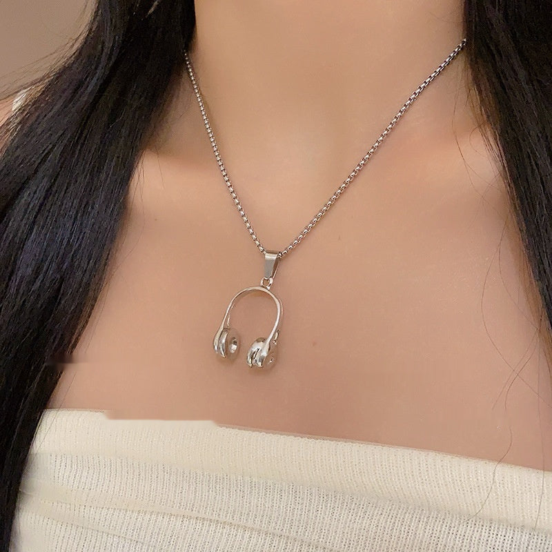 Simple Fashion Personality Long Headset Necklace