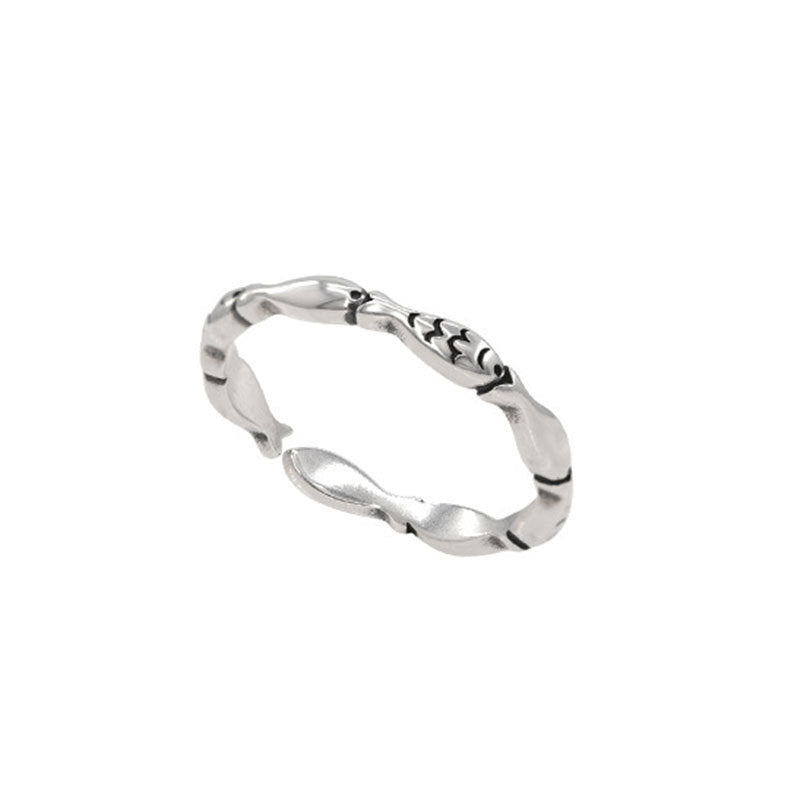 Women's Niche Design Personality Retro Year-on-year Fish Ring