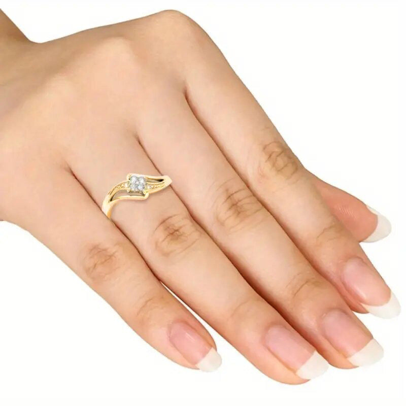 Micro Inlaid Zircon Exquisite Ornament Diamond Ring