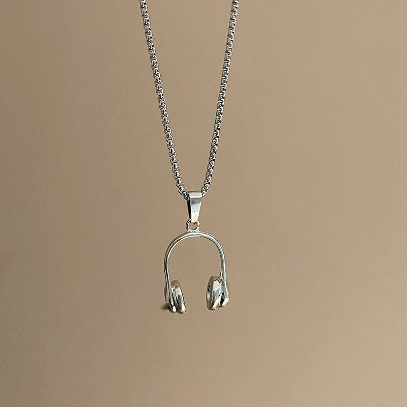 Simple Fashion Personality Long Headset Necklace