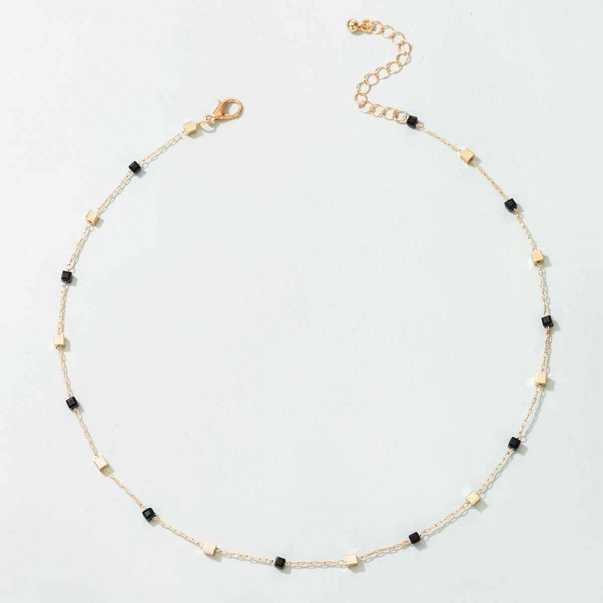 New Simple Three-dimensional Square Necklace Bracelet For Women