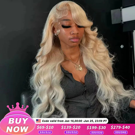 Body Wave 613 Hd Lace Frontal Wig 13x6 Human Hair Wigs 250 Density 13x4 Transparent Lace Honey Blonde Glueless Wigs For Women