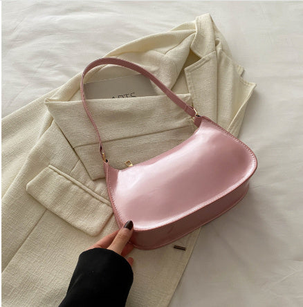 Fashion Underarm Bag Retro Simple Textured One-shoulder Bag